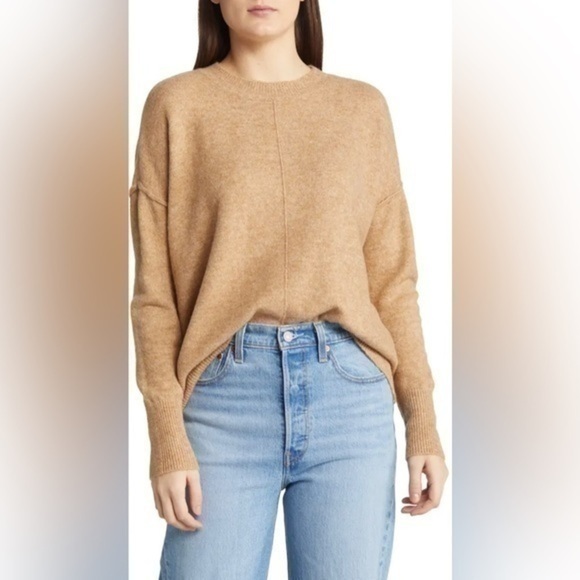 Vince Camuto Sweaters - Vince Camuto drop sleeve sweater camel XS oversized boyfriend